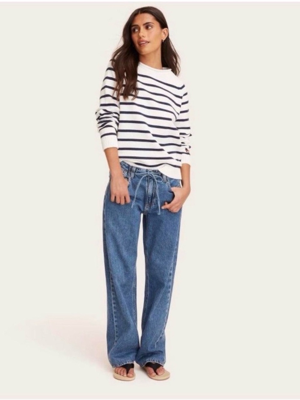 NWT PARKE x Target Drawstring Rise Wide Leg Jeans Blue Size 10 SOLD OUT